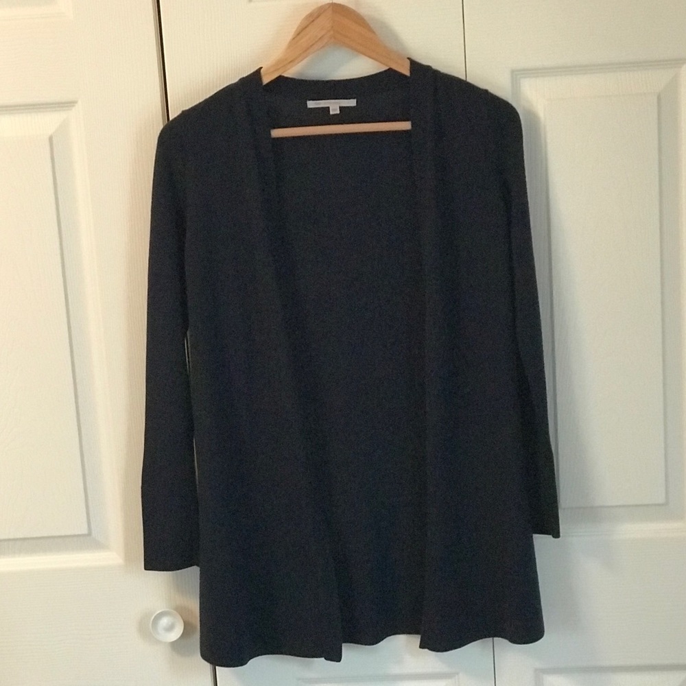 Gap navy open front long cardigan